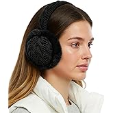 Buauty Earmuffs Knit Furry Ear Warmer for Women Men in Winter Cold Weather, Soft Comfortable Fuzzy Warm Ear Covers