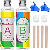 Silicone Mold Making Kit - Liquid Translucent Silicone Rubber for Silicone Molds Making, DIY Epoxy Resin Mold - Easy 1:1 Mixi