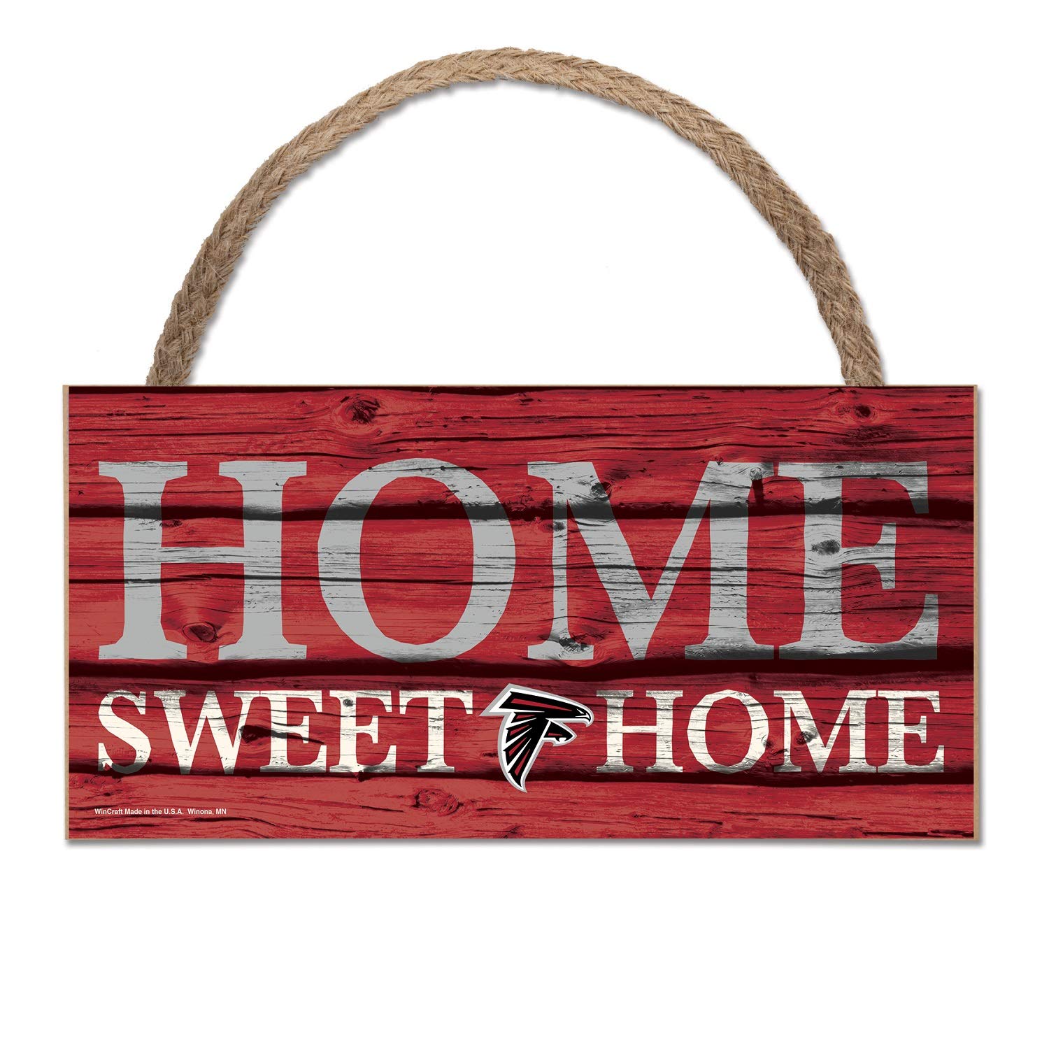Wincraft NFL wooden sign Atlanta Falcons wooden sign Wood Slogan Home Sweet Home