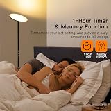 OUTON LED Uplighter Torchiere Floor Lamp 30W 3000LM 4 Temperatures Remote Touch view 4