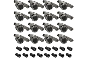 GELUOXI 16x Roller Rocker Arms Kit 1.5 x 3/8" Self-Aligning Stainless Steel Replacement for Chevy SBC 305 327 350 400 Engine