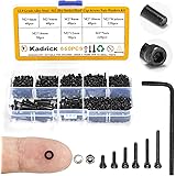 660 Pcs M2 Screw Assortment,M2*4mm/6mm/8mm/10mm/12mm/16mm,12.9 Grade Alloy Steel, Metric Hex Socket Head Cap Screws Nuts Wash