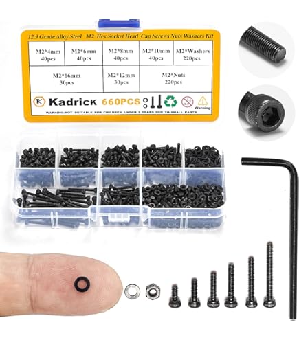 Amazon.com: Kyosho Mini-Z Button HEX Screw Set (MR-03/Nickel
