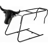Blulu 43 Inch Collapsible Roping Dummy for Heading Heeling Practice | Portable Metal Frame for Rodeo Training, Folds Flat for Storage, Realistic Longhorn Head, Suitable for Team Roping Drills