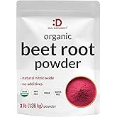 Organic Beet Root Powder, 3lbs - Raw Superfood Vegetable - Natural Nitric Oxide Supplement - Supports Pre Workout Energy, Heart, & Immune Health - Non-GMO, Vegan