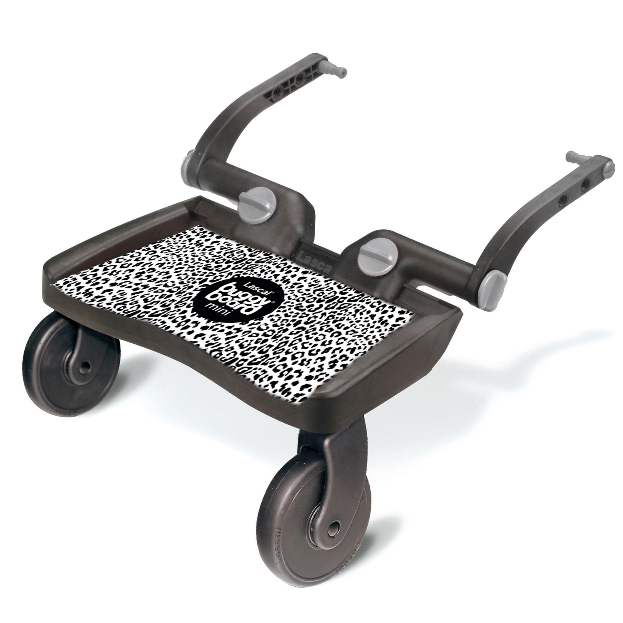 Lascal BuggyBoard Mini Universal Stroller Board, Fits 90% of Strollers, Compatible with UPPAbaby, Bugaboo, No Need for a Double Stroller for Infant and Toddler, Max Weight 66 lbs, Leopard