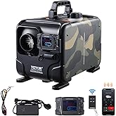 VEVOR 8KW Diesel Heater, 12V/24V All in One Diesel Air Heater, Bluetooth APP Control, Remote Control and Display Screen, CO A