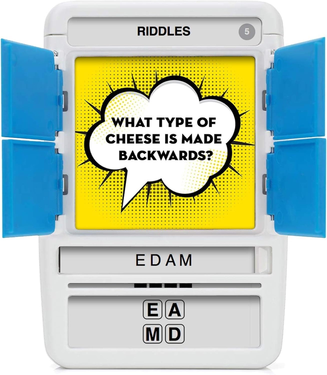 100 PICS Riddles Travel Game - Guess 100 Riddles | Flash Cards with Slide Reveal Case | Card Game, Gift, Stocking Stuffer | Fun for Kids and Adults | Ages 6+