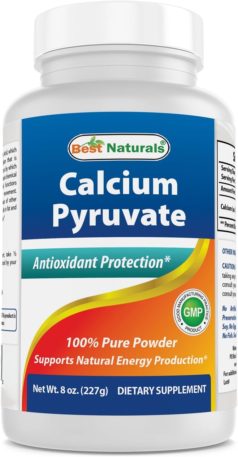 Best Naturals Calcium Pyruvate Powder 8 OZ, 227 g (Pack of 1)