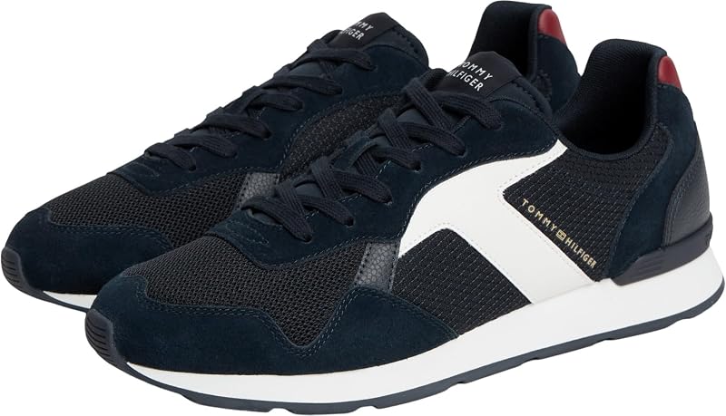 Hombres T Hilfiger Core Mix Runner FM0FM06001 Low Top, Azul (RWB), 7 — foto 3 de 6