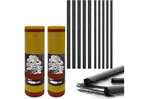 Princess Bling Diamonds 50Pcs Willow Charcoal Sticks,Soft Black Drawing Willow Sketch Charcoal Pencils Great for Sketching,Drawing,and Shading(4-5,5-7mm)