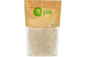Yupik Organic Arborio Rice, 1 kg, Gluten-Free, Vegan, Non-GMO, USDA Certified, Perfect for Creamy Risottos, Hearty Side Dishe