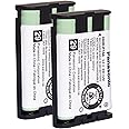 ZU-BATTERY 2 Pack 3.6V 830mAh NIMH AAA Cordless Phone Battery for Panasonic HHR-P104 Replacement Battery