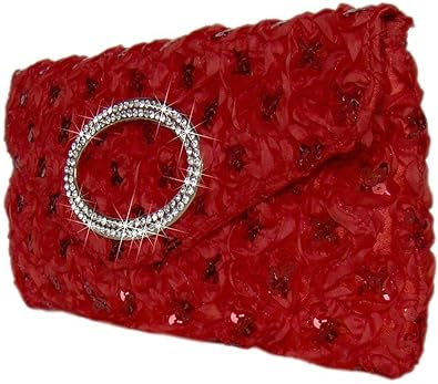 Damen Abendtasche Diva,Handtasche,Hochzeitstasche Clutch Rot