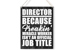 FREHVN Director Quote Wood Sign Movie Directors Wooden Signs Rustic Hanging Plaque Home Wall Art 8" x 10" Sign Wall Decor for Home Office