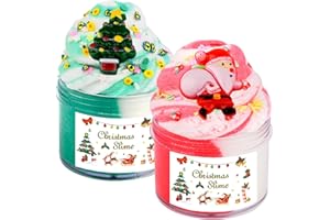 SHAOSHUIHU 2 Pack Two-Tone Color Cloud Slime Kit, Scented DIY Slime Supplies for Girls and Boys, Stress Relief Toys for Kids Education, Party Favor, Gift and Birthday