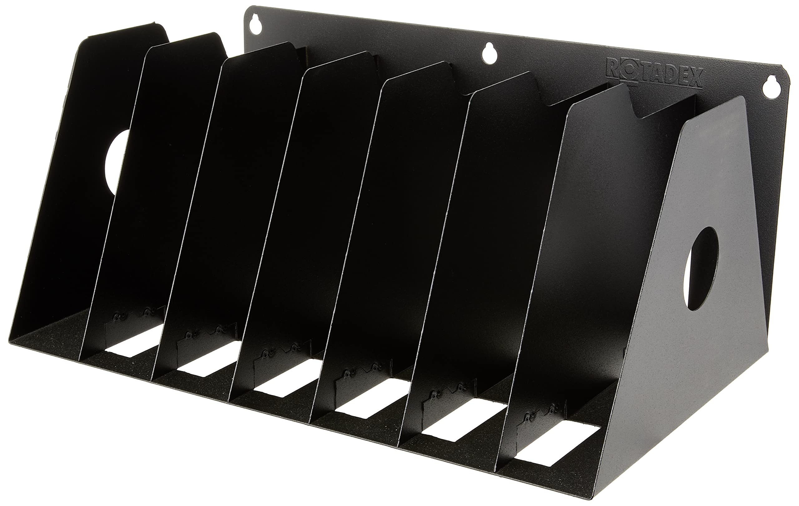 Rotadex A4R/7 Black A4 7 Section Ring Binder Rack - Black