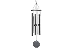 Corinthian Bells by Wind River - 30 inch Silver Vein Wind Chime for Patio, Backyard, Garden, and Outdoor Decor (Aluminum Chime) Made in The USA