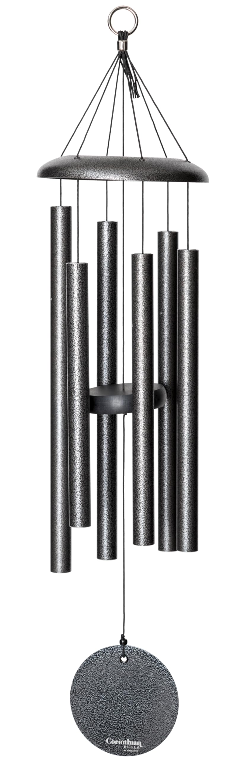 Corinthian Bells by Wind River - 30 inch Silver Vein Wind Chime for Patio, Backyard, Garden, and Outdoor Decor (Aluminum Chime) Made in The USA