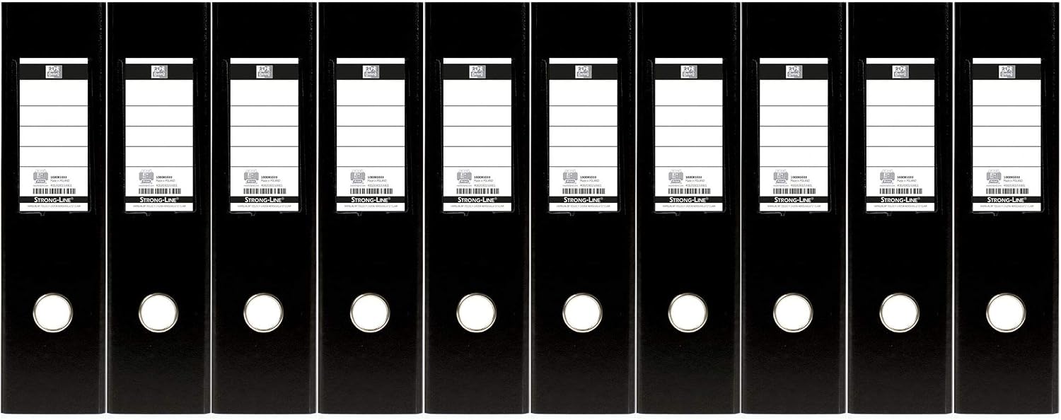 Oxford MyColour A4 Folder, 8 cm Wide, Two-Tone Black and White, Pack of 10, black/white - Image 5