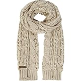 Aonal Womens Winter Scarf Cold Weather Thick Warm Cable Knit Wraps Chunky Large Soft Long Scarves
