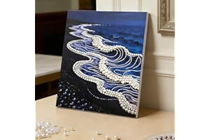 DIY Beaded Art Kit - Castle Pearl Painting, 2026 New DIY Pearl Painting Kits for Adults, Art Craft Kit for Beginners, Home Wa