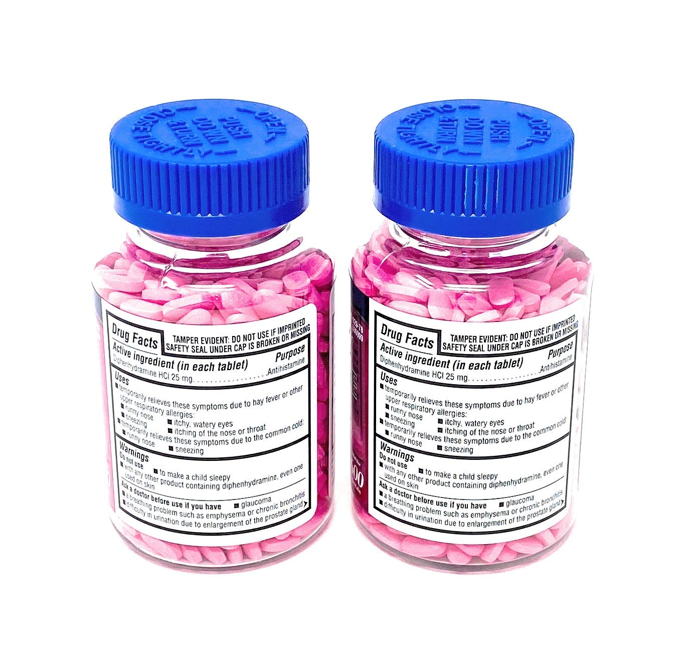 Kirkland Signature Allergy Medicine Diphenhydramine 25 Mg 600 Count (Pack of 2)