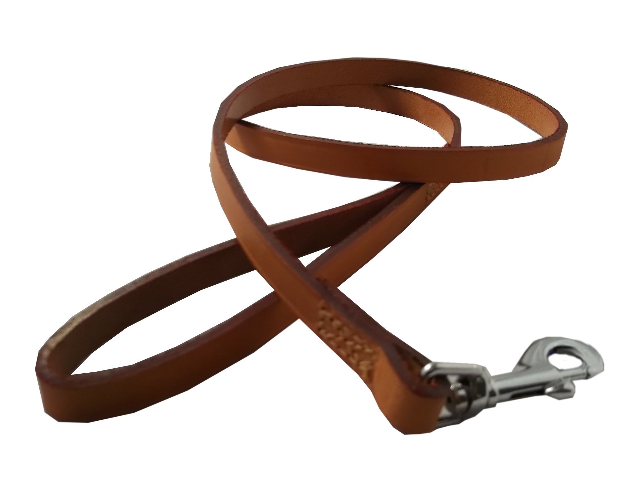 Ancol Heritage Leather Dog Lead - Tan Bridle Leather Durable Walking Accessory with Heavy Gauge Metal Fittings - 1m x 12mm Size 1-3 — image 1