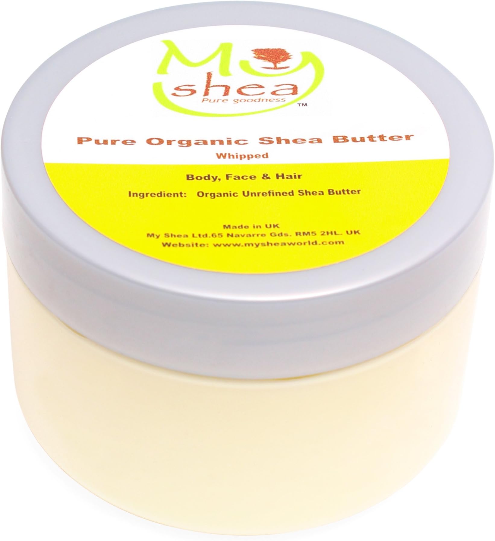 Whipped Certified Organic Unrefined Shea Butter 500ml