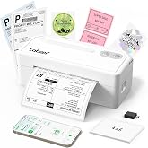 Labeer Bluetooth Thermal Shipping Label Printer, Wireless 4x6 Printer White | For Small Business, Home, Office, Online Sellers, Warehouse &amp; Shipping, Compatible with iPhone, Android, Windows &amp; Mac