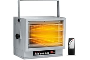 Oylus Electric Garage Heater for Indoor Use - 7500W, 240V Wall/Ceiling/Floor Mounted Shop Heater, Dual Overheat Protection & 3 Adjustable Angles, Industrial Heavy-Duty Heaters for Workshop, Warehouse