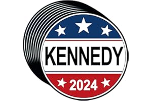 YINENA 100Pcs Kennedy 2024 President Election Stickers Robert F. Kennedy Jr. RFK Stickers and Decal for Car Bumper Motorcycles Helmets Laptop Window Waterproof Decor 3x3 Inch
