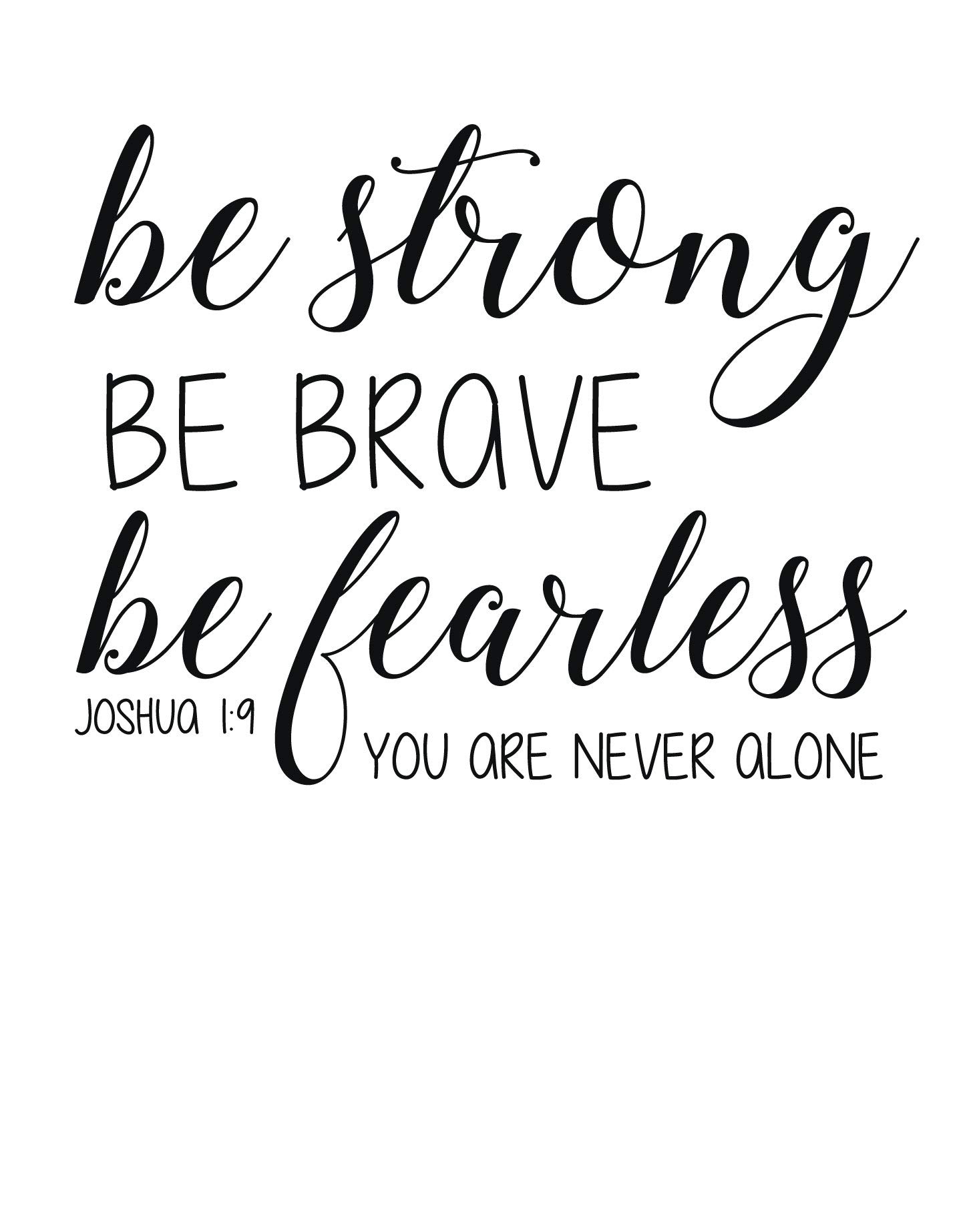 bible verses about being fearless