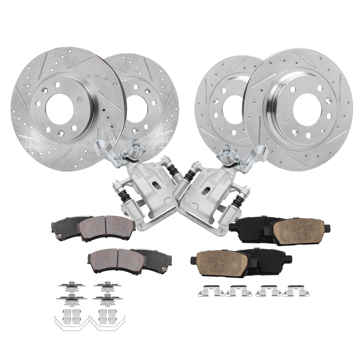 Detroit Axle - Brake Kit for Ford Fusion Lincoln Zephyr Mazda 6