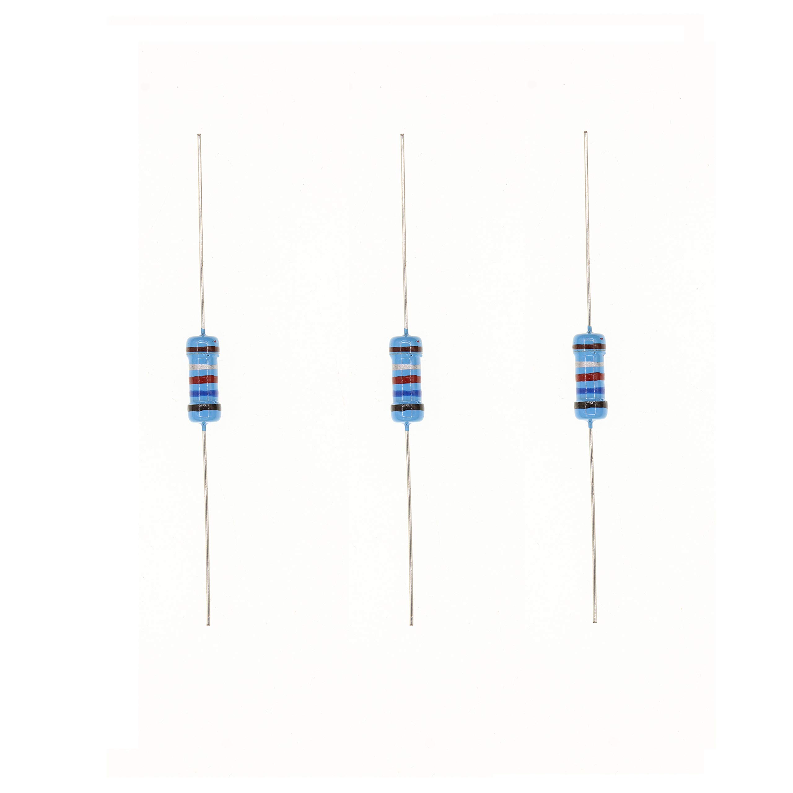 HUABAN 100PCS 1 Watts 1W 0R62 0.62 Ohm 1% Metal Film Resistor