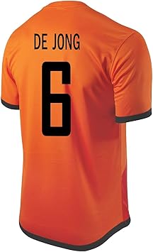 Amazon Co Jp Nike De Jong 6 Holland Home Soccer Jersey 12 サッカーユニフォーム オランダ ホーム用 デ ヨング 背番号6 L スポーツ アウトドア