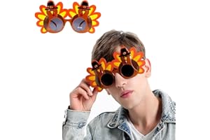 LKQBBSZ Turkey Sunglasses Thanksgiving Eyeglasses Turkey Glasses Cartoon Sunglasses Thanksgiving Costume Party