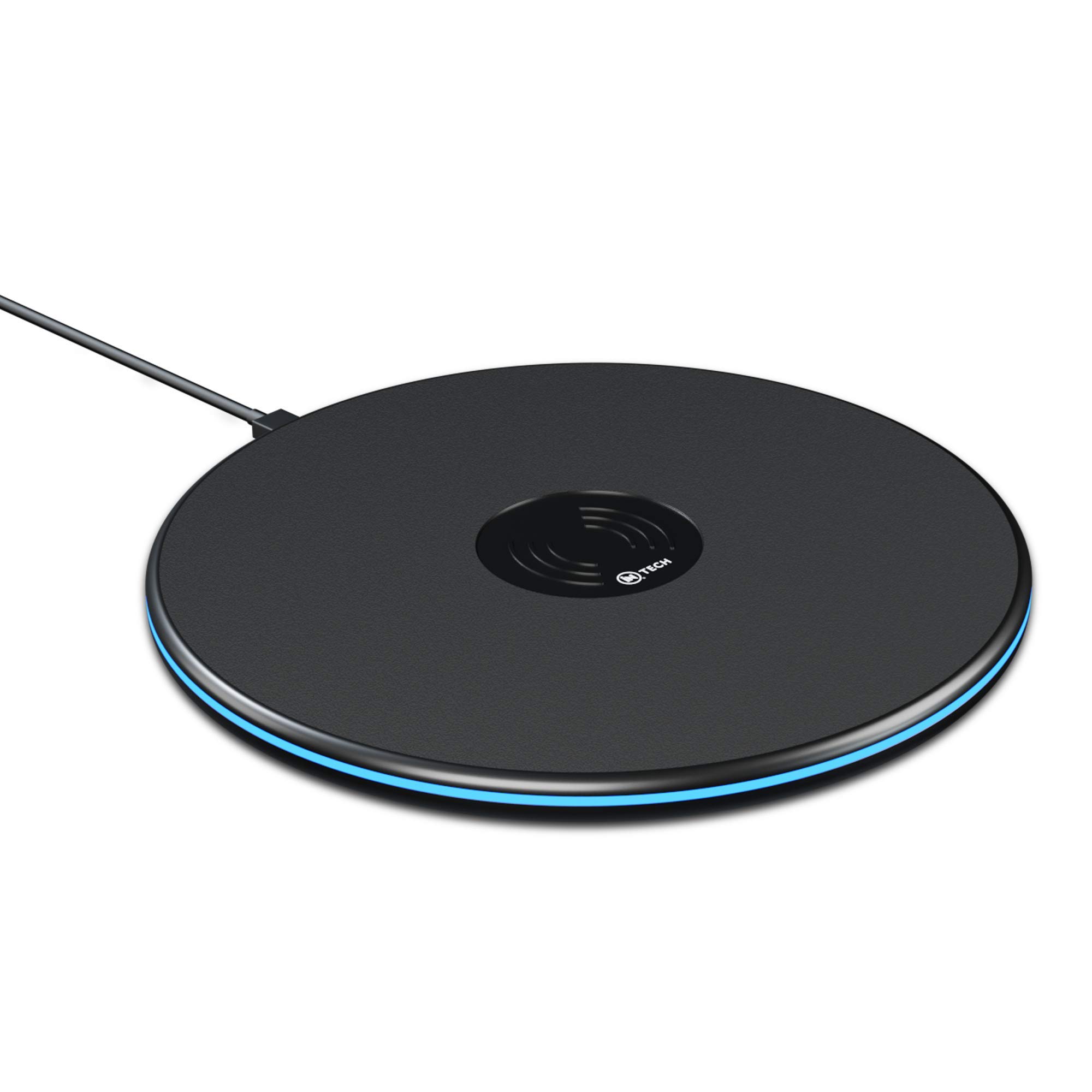 iN TECH 10W Wireless Charging Pad - Qi-Certified Adaptive Fast Charge - Compatible with iPhone 11, 11 Pro, 11 Pro Max, Xs Max, XR, XS, Galaxy S20/S20+/S10/S9, Note 10 for All Qi-Enabled Phones