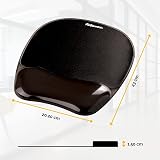 Fellowes Crystals Gel Mouse Mat Wrist Support Black - Non Slip Base view 7