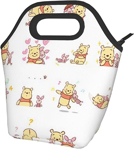 Amazon ランチバッグ くまのプーさん 保冷バッグ かわいい お弁当バッグ 大容量 ハンドバッグ 軽量ランチトート グッズ 雑貨 保温 保冷 防水 収納 耐衝撃 通勤 通校 男の子 女の子 子供用 ランチバッグ ランチ巾着 ランチベルト オンライン通販