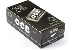 1 box OCB Premium Black DOUBLE Rolling paper - 2500 papers