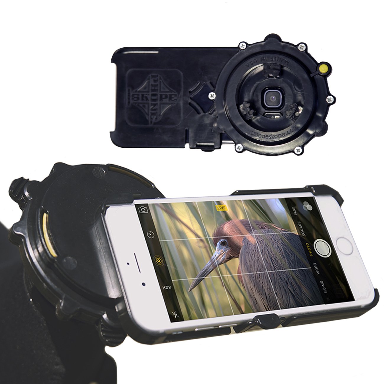 Universal Digiscoping Adapter Samsung S6 Phone Skope Case for Spotting