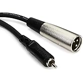 Hosa XRM-105 RCA to XLR3M Unbalanced Interconnect Cable, 5 Feet