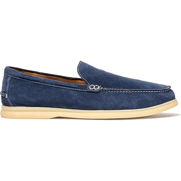 Amazon.com | johnnie-O Santa Monica Suede Moccasins Navy  display picture 1