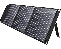 MARBERO 60W Solar Panel, Foldable Solar Panel Battery Charger for Portable Power Station Generator, iPhone, Ipad, Laptop, QC3