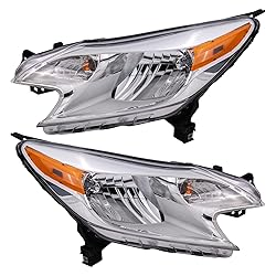 TRQ 2 Piece Headlight Assembly Set Driver