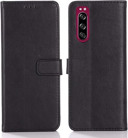 Amazon Co Jp Viesa クラシックレトロ 手帳型 ケース Xperia 5 Au Sov41 Docomo So 01m Softbank 901so 対応 Sony スマホケース ブラック Pu革 財布型 マグネット式 カード入れ スタンド機能 横開き 衝撃吸収 薄型 手帳ケース