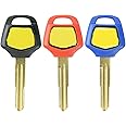 gradora Motorcycle Blank Uncut Key Duplicate Key Replacement for Goldwing 1500 Gold Wing 2001 thru 1800 GL1800 GL1500 (Pack of 3)