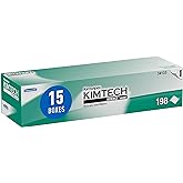 Kimberly-Clark Professional Kimtech™ Science Kimwipes Delicate Task Wipers (34133), White, 15 Pop-Up Boxes / Case, 198 Sheets