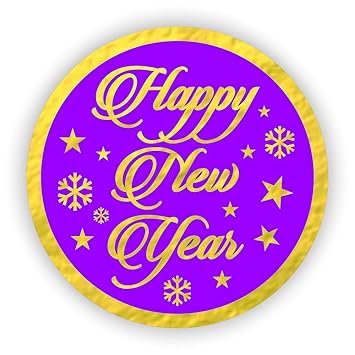 Etiquetas adhesivas de Feliz Navidad de 2 pulgadas con sello de l/&aacute;mina de oro en rojo para tarjetas sobres de regalo cajas paquete de 120